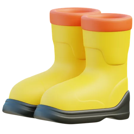 Bottes de pluie  3D Icon