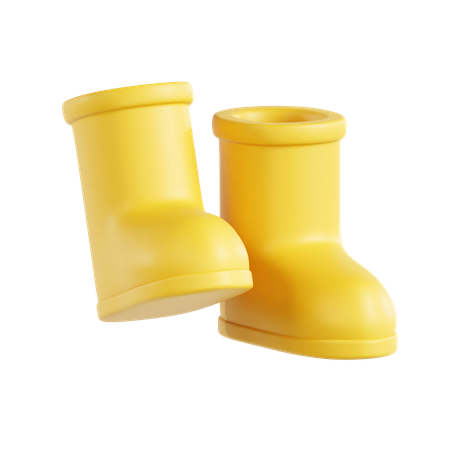 Bottes de pluie  3D Icon