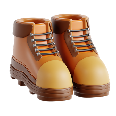 Bottes de randonnée  3D Icon