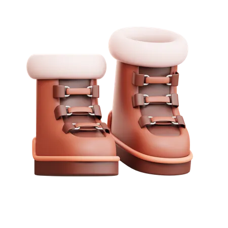 Bottes d'hiver  3D Icon