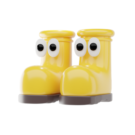 Bottes en caoutchouc  3D Icon