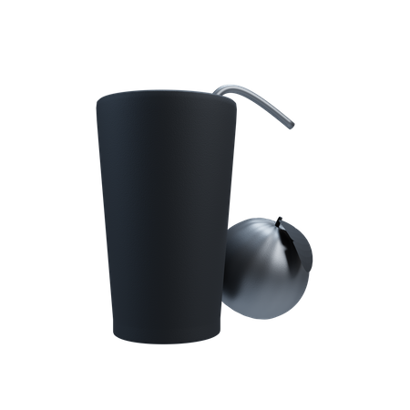 Bottle And Fruit  3D Icon