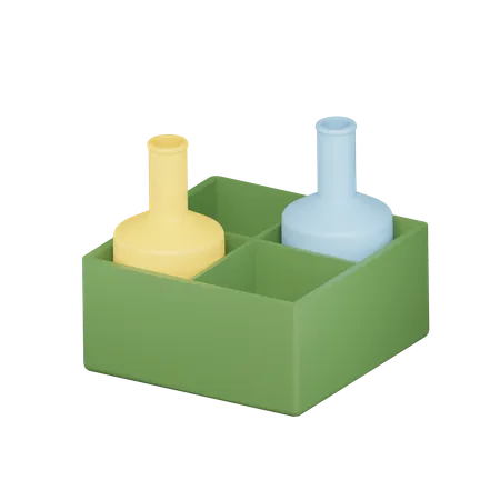 Bottle Basket  3D Icon