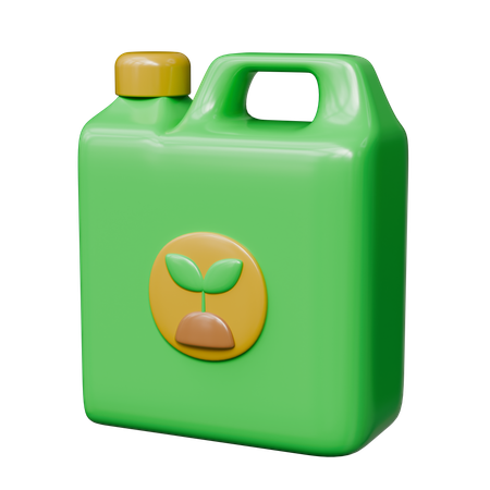 Bottle Of Liquid Fertilizer  3D Icon