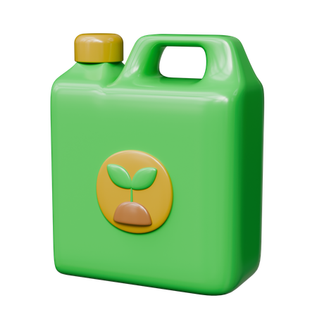 Bottle Of Liquid Fertilizer  3D Icon