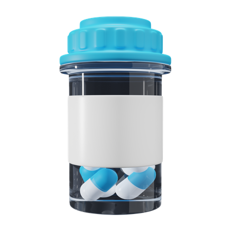 Bottle Of Pills  3D Icon