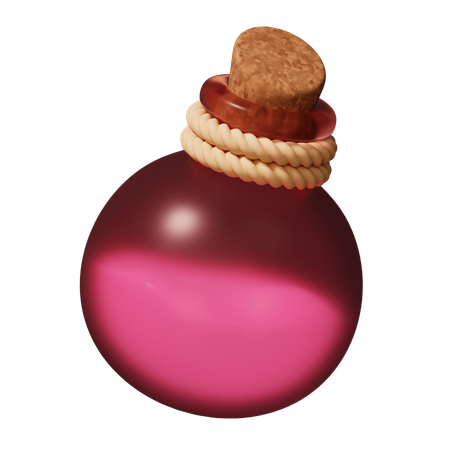 Bottle Of Potion 3D Icon