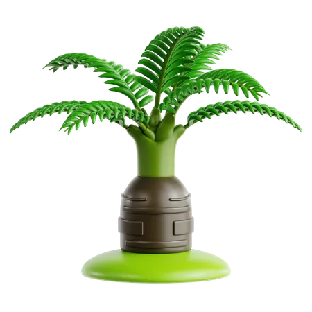 Bottle Palm  3D Icon