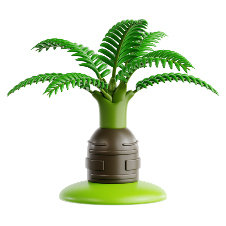 Bottle Palm  3D Icon