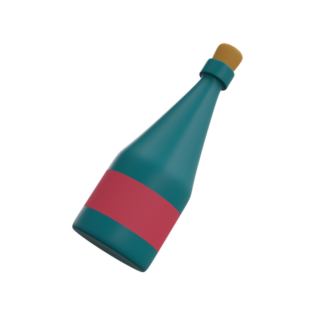 Bottle wine  3D Icon