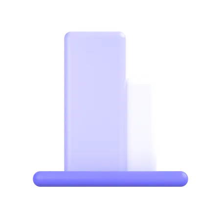 Bottom Align  3D Icon