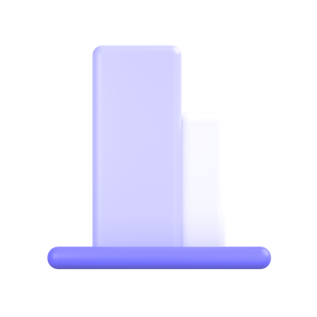 Bottom Align  3D Icon