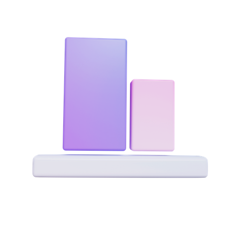 Bottom Alignment  3D Icon