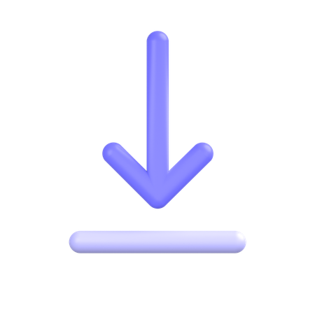 Bottom-alignment  3D Icon