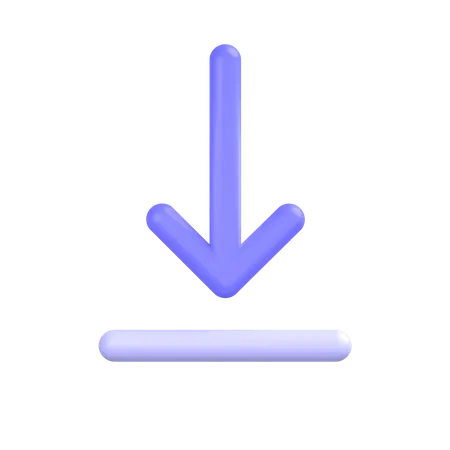 Bottom-alignment  3D Icon