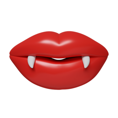 Bouche de vampire  3D Icon