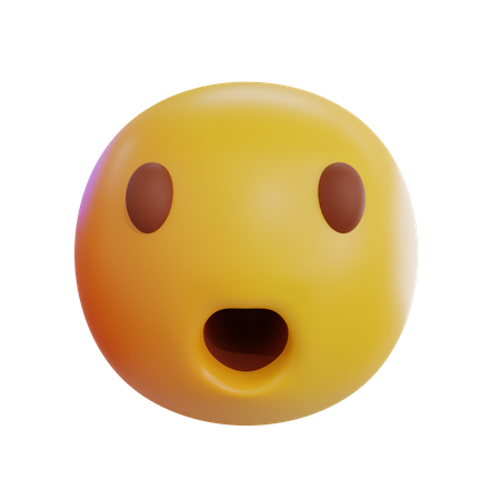 Emoji bouche ouverte  3D Icon