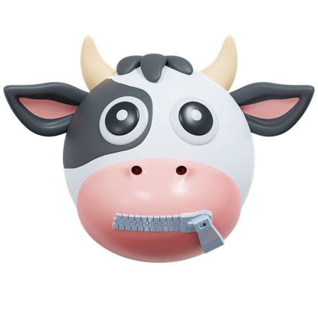 Bouche de vache zippée  3D Icon