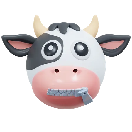 Bouche de vache zippée  3D Icon