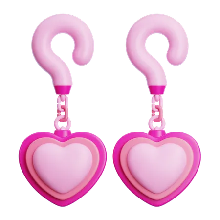 Boucles d'oreilles d'amour  3D Icon