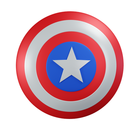 Bouclier Captain America  3D Icon