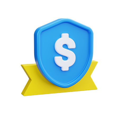 Bouclier d'argent  3D Icon
