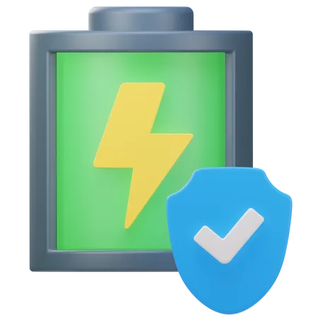 Bouclier de batterie  3D Icon