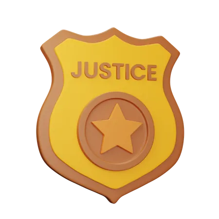 Bouclier de justice  3D Icon