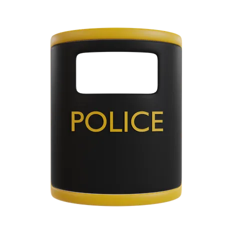 Bouclier de police  3D Icon