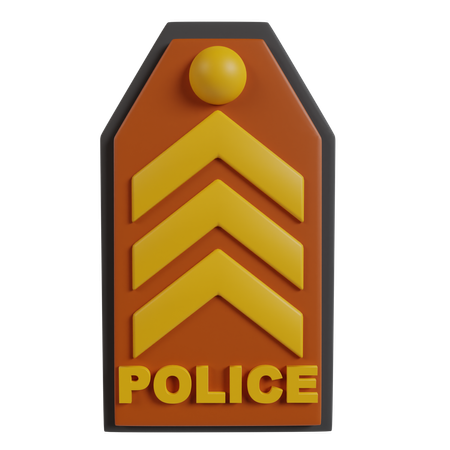 Bouclier de police  3D Icon