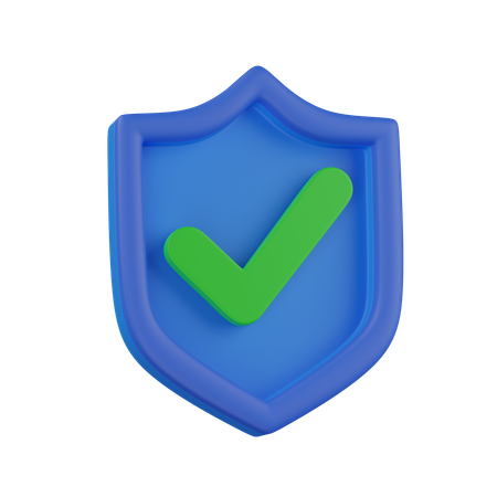 Bouclier de protection  3D Icon