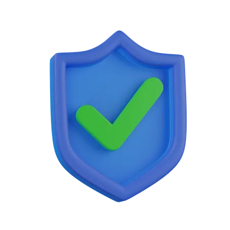 Bouclier de protection  3D Icon