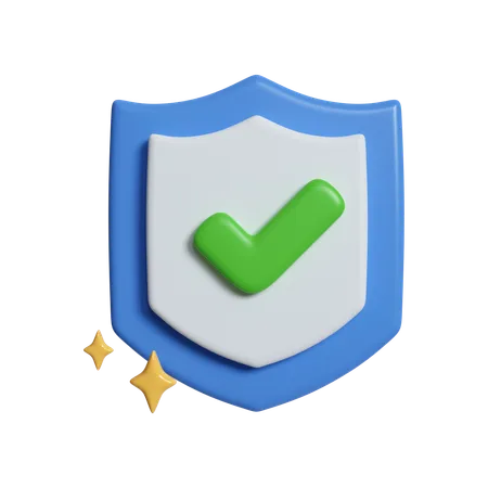 Bouclier de protection  3D Icon