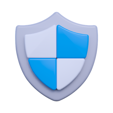 Bouclier de protection  3D Icon