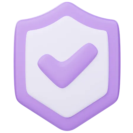 Bouclier de protection  3D Icon