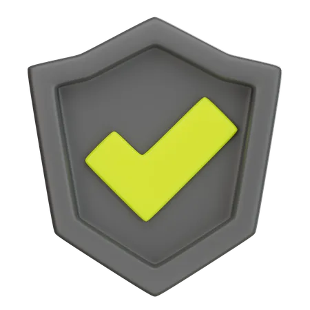 Bouclier de protection  3D Icon