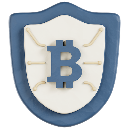 Bouclier de protection cryptographique  3D Icon