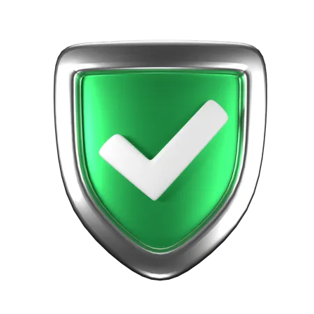 Bouclier de protection activé  3D Icon