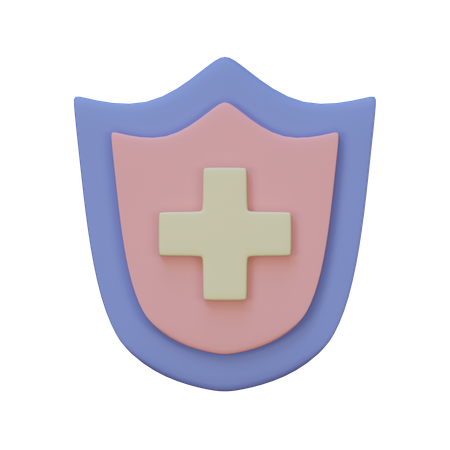 Bouclier de santé  3D Icon