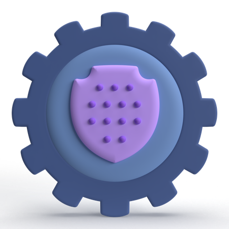 Bouclier de sécurité  3D Icon