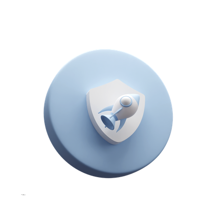 Bouclier de sécurité  3D Icon