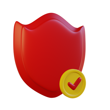 Bouclier de sécurité  3D Icon
