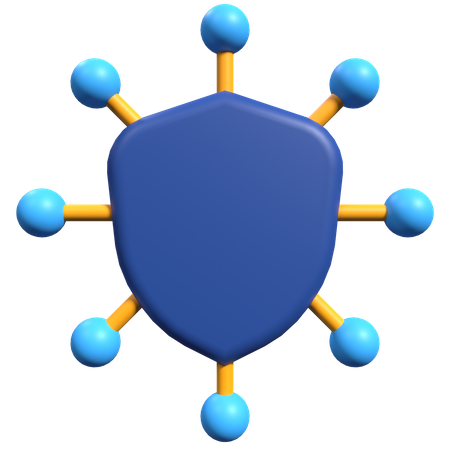 Bouclier de sécurité  3D Illustration