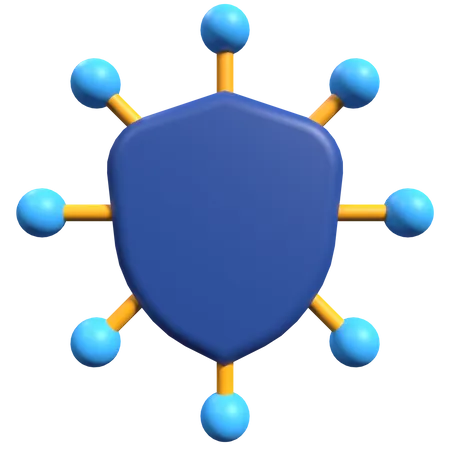 Bouclier de sécurité  3D Illustration