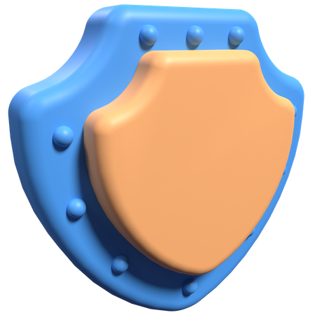 Bouclier de sécurité  3D Icon