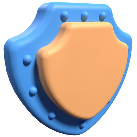 Bouclier de sécurité  3D Icon