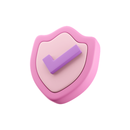 Bouclier de sécurité  3D Icon