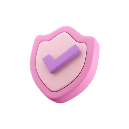 Bouclier de sécurité  3D Icon