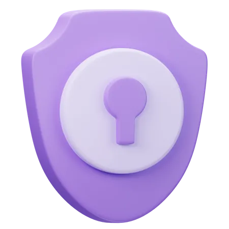 Bouclier de sécurité  3D Icon