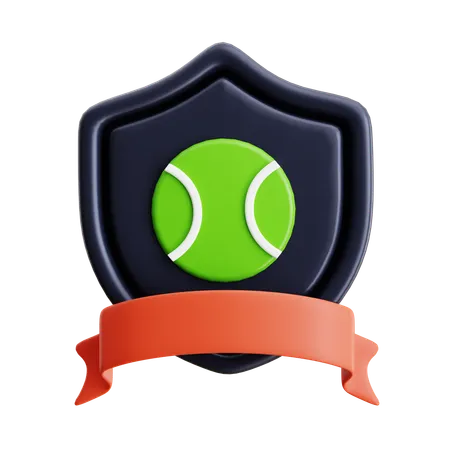 Bouclier de tennis  3D Icon